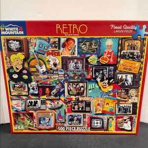 White Mountain Retro 550 Piece jigsaw puzzle SALE🔴2/$20🔴